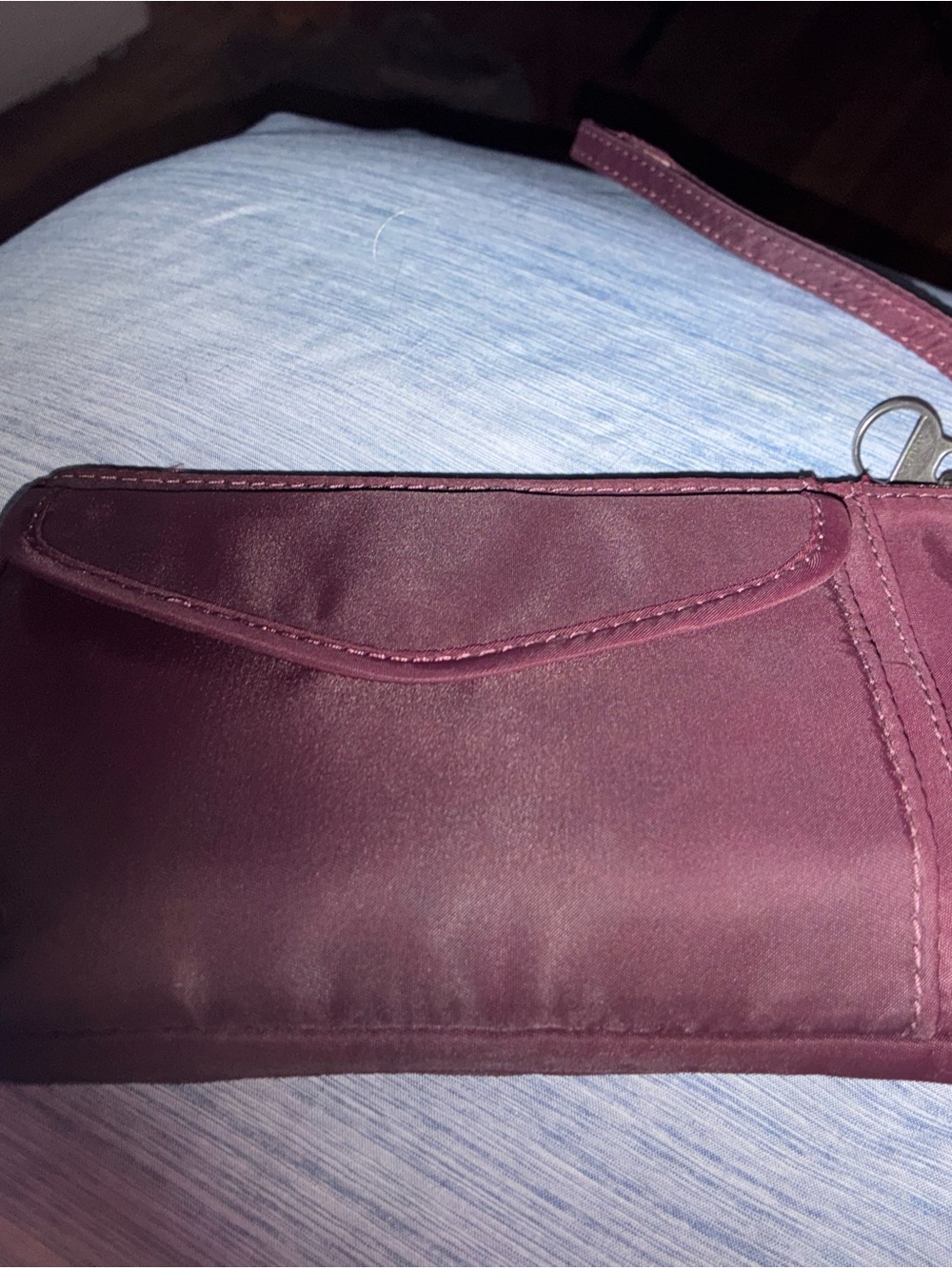Athleta Plum Wristlet Clutch with Strap
